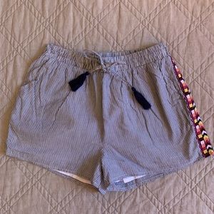 High Waisted Cotton Shorts